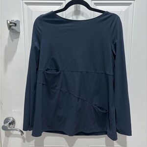 Porto San Francisco grey 2 Pocket Top Shirt Tunic Blouse